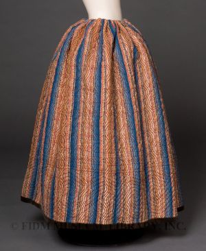 Quilted petticoat 1840